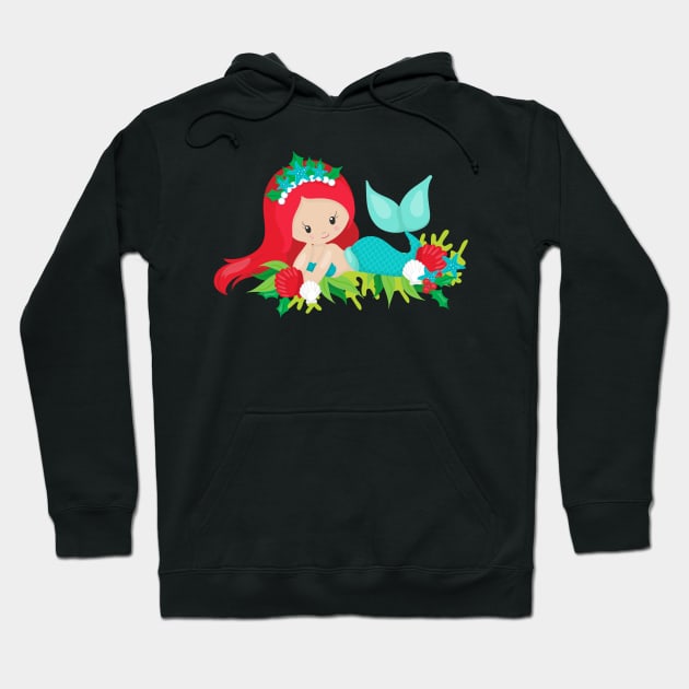 Mermaid Christmas Hoodie by DANPUBLIC